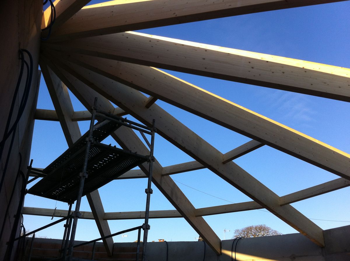 Chantier charpentes dix pentes