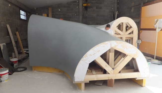 Coffrages de centrale Hydro-électrique à l'atelier